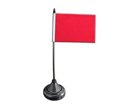 Flaggenfritze Tischflagge/Tischfahne Einfarbig Rot + gratis Aufkleber von Flaggenfritze