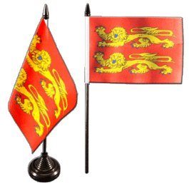 Flaggenfritze® Tischflagge Frankreich Basse Normandie 2-10 x 15 cm von Digni