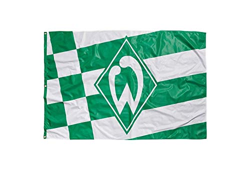 Hissflagge Werder Bremen Raute - 120 x 180 cm + gratis Aufkleber von Flaggenfritze