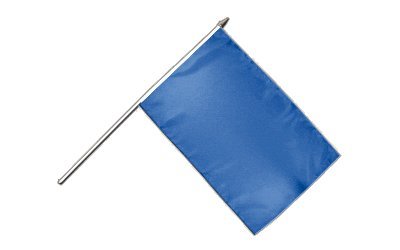 Stockflagge Einfarbig Blau - 30 x 45 cm von Flaggenfritze