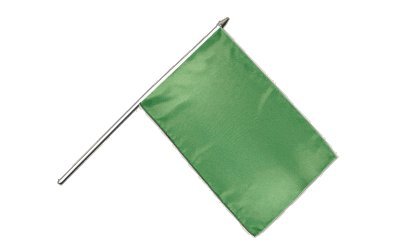 Stockflagge Einfarbig Grün - 30 x 45 cm von Flaggenfritze