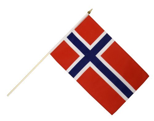 Stockflagge Norwegen - 30 x 45 cm von Flaggenfritze