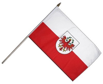 Flaggenfritze Stockflagge Österreich Tirol - 30 x 45 cm von Flaggenfritze