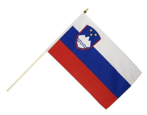 Flaggenfritze Stockflagge Slowenien - 30 x 45 cm von Flaggenfritze