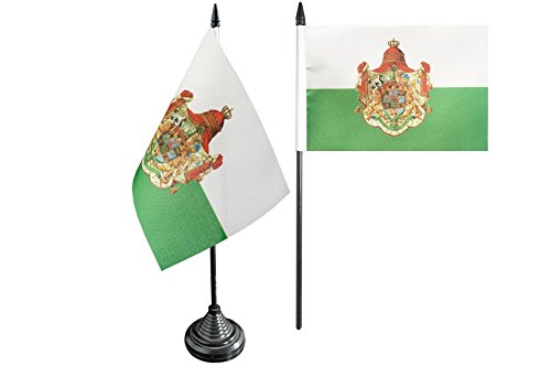 Flaggenfritze Tischflagge/Tischfahne Deutschland Königreich Sachsen 1806-1918 + gratis Aufkleber von Flaggenfritze