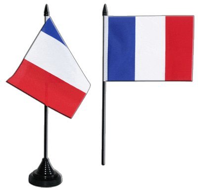 Flaggenfritze Tischflagge/Tischfahne Frankreich + gratis Aufkleber von Flaggenfritze