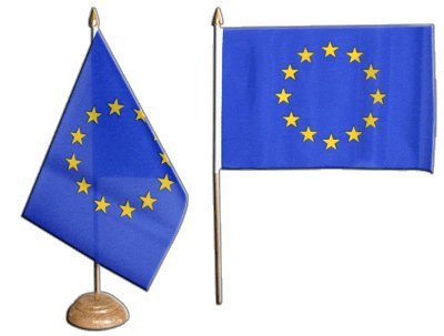 Flaggenfritze Tischflagge Tischfahne Europäische Union EU - 15 x 22 cm von Flaggenfritze