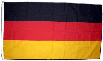 XXL Flagge Fahne Deutschland, genäht 150 x 250 cm von Flaggenfritze