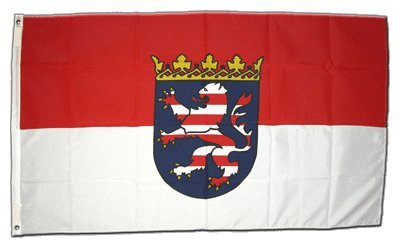 XXL Flagge Fahne Deutschland Hessen 150 x 250 cm von Flaggenfritze