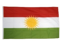 XXL Flagge Fahne Kurdistan 150 x 250 cm von Flaggenfritze