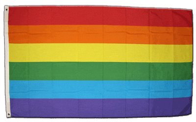 XXL Flagge Fahne Regenbogen 150 x 250 cm von Flaggenfritze