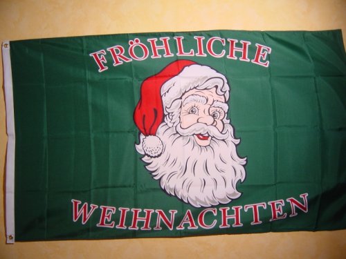 Fahnen,Flaggen, FRÖHLICHE Weihnachten 150 x 90 cm Fahne Flagge von Flaggenladen