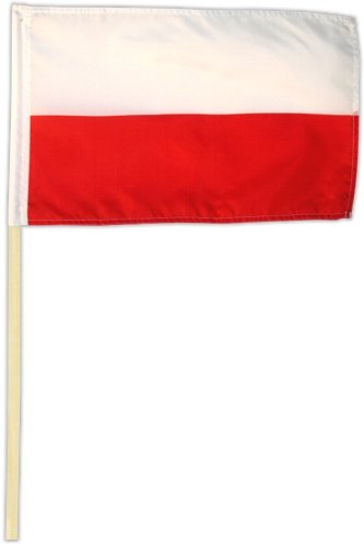 Fahne Flagge Polen 30 x 45 cm mit Stab von Flags4You