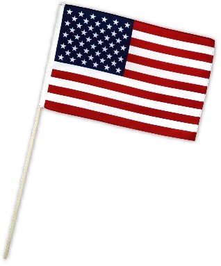 Fahne Flagge USA 30 x 45 cm mit Stab von Flags4You