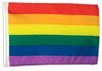 Regenbogenfahne Gayflag 30 x 45 cm von Flags4You