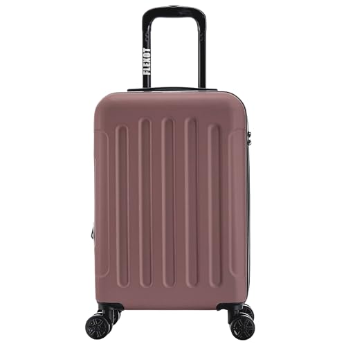 Flexot® F-3045 | Koffer mit V-Erweiterung | Alu-Teleskopgriff | 360° Räder leise rollend | Bordcase | Kabinengepäck | Reisekoffer | Trolley | (Rosegold, M, Handgepäck) von Flexot
