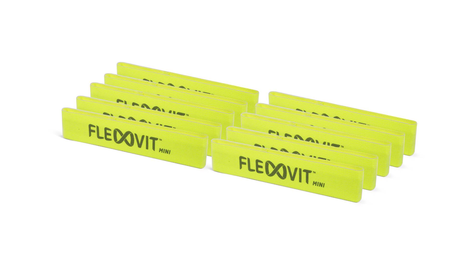 FLEXVIT Mini Band - 10er Set rehab gelb von Flexvit
