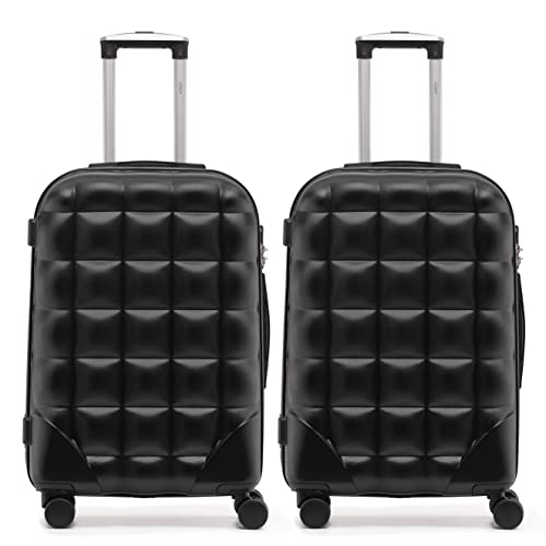 Flight Knight Bubble Suitcase Ryanair easyJet Jet2 Approved 8 Wheel Hardcase Suitcases Cabin or Medium & Large Check-In Sizes von Flight Knight