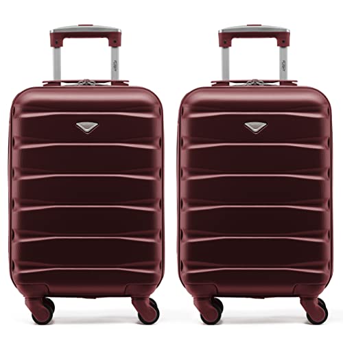 Flight Knight Leichte 4-Rad-abs-hartschalenkoffer Handgepack, Zugelassen Fur Uber 100 Fluggesellschaften, Einschließlich Easyjet & Maximale Große Fur Vueling & Wizz Air 40x30x20 cm von Flight Knight