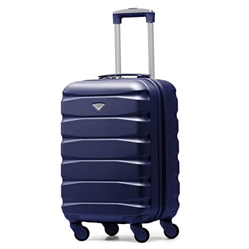 Flight Knight Leichte 4-Rad-abs-hartschalenkoffer Handgepack, Zugelassen Fur Uber 35 Fluggesellschaften, Einschließlich Easyjet, Maximale Große Fur KLM Und Air France 55x35x25cm von Flight Knight