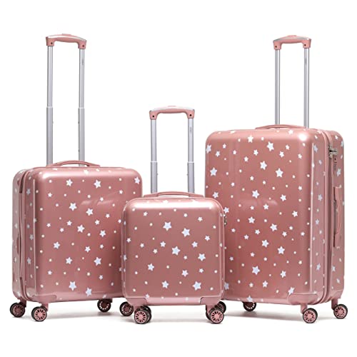 Flight Knight Luggage Set - 8 Wheel Hard Case Suitcases - TSA Lock - Cabin & Check-In Large Sizes - easyJet, British Airways, Ryanair, Jet 2 Approved von Flight Knight