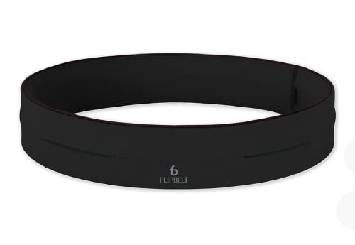 FlipBelt (TM) (Laufgürtel Running Belt, Fitness Gürtel, Yoga, Outdoor Trekking Gürtel), Farbe:Schwarz;Größe:L von FlipBelt