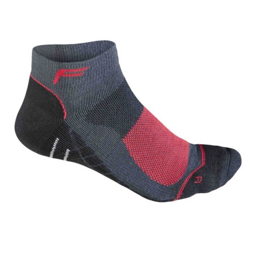F-lite Feet Mountainbike Mid Merino Man Socken, Anthracite/Red, 43-46 von Flite