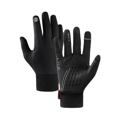 Flossty Thermo-Handschuhe, Fahrradhandschuhe Handschuhe für Herren Damen Winter warme, Outdoor-Radsporthandschuhe zum Skifahren, Laufen, Fahren, Klettern von Flossty