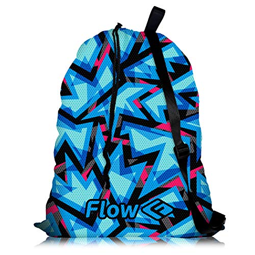 Flow Mesh Gear Bag – Schwimmbeutel mit Kordelzug für Schwimmausrüstung, erhältlich in 8 tollen Designs (Maze Craze) von Flow Swim Gear
