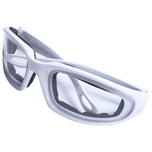 Flpeekash Tears Free Zwiebel-Schneidebrille, Augenschutz, Küchenhelfer, Werkzeug, Weiß von Flpeekash