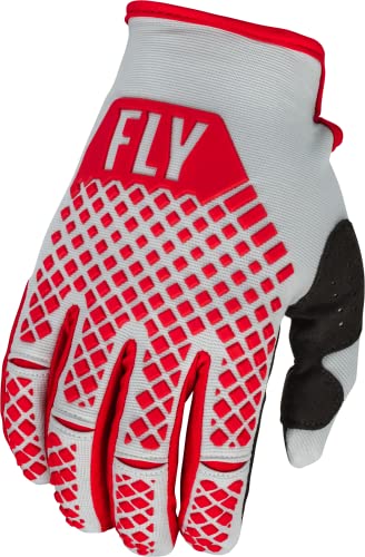 Fly Racing 2023 Erwachsene Kinetic Handschuhe (Rot/Grau, Small) von Fly Racing