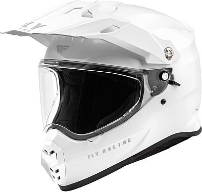 Fly Racing Trekker Solid, Endurohelm - Weiß - S von Fly Racing