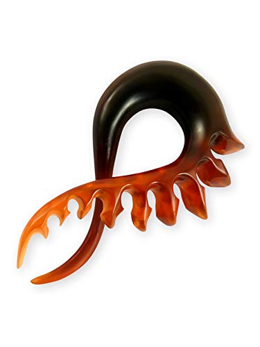 Fly Style Piercing Ohr Expander aus braunem Horn - Dehnschnecke Dehnspirale Dehnungsschnecke Dehnsichel, Grösse:10 mm von Fly Style