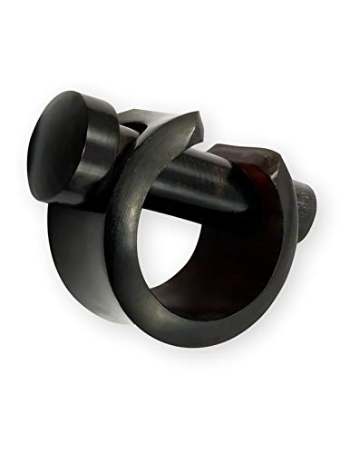 Fly Style Piercing Ohr Tunnel Plug Creolen - Ohr Piercings - Tunnel Horn, Grösse:12 mm von Fly Style