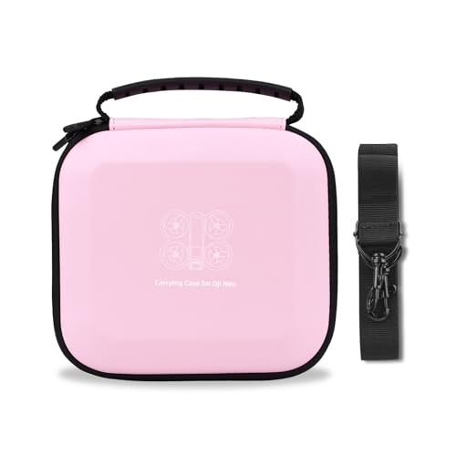 Flymile Tasche für DJI Neo Fly More Combo, Koffer Reisetasche für DJI Neo Drohne Wasserdichtes Tragetasche Protection Akku Zubehör(Rosa) von Flymile