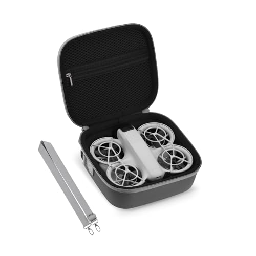 Flymile Tasche für DJI Neo Fly More Combo, Koffer Reisetasche für DJI Neo Drohne Wasserdichtes Tragetasche Protection Akku Zubehör(Grau) von Flymile
