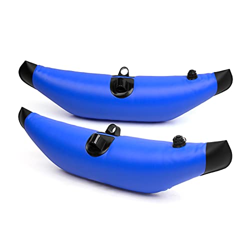 Flytise 2 Stück Kajak PVC Aufblasbarer Ausleger Schwimmer Kajak Boot Angeln Stehender Schwimmer Stabilisator Kajakausleger von Flytise