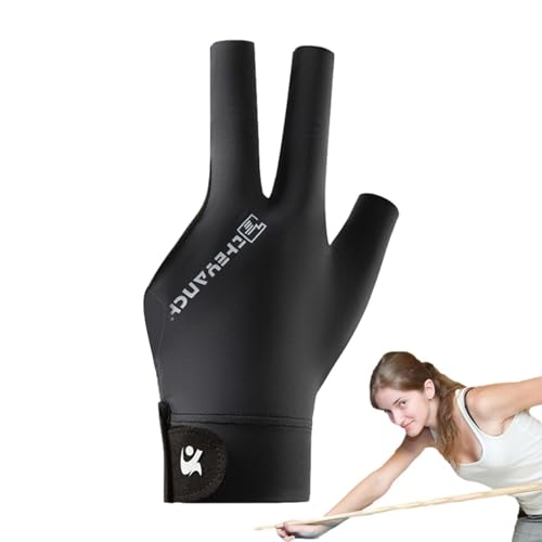 Billardhandschuhe - Billardhandschuh Für Herren | Atmungsaktive 3-Finger-snookerr-Handschuhe Für Herren, Verstellbare snookerr-Handschuhe, Praktisches Sportzubehör Für Damen, Herren, Teenager von Fmzrbnih