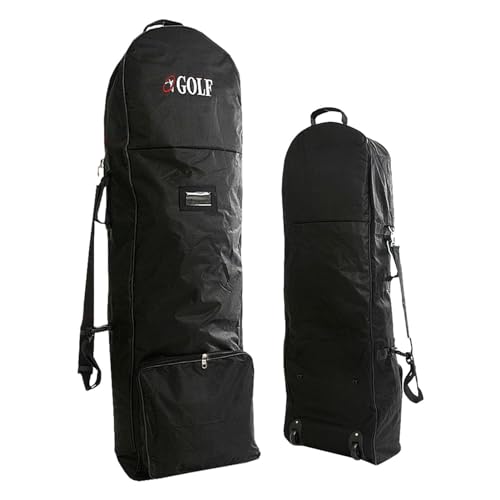 Golf-Reisetasche - Reise-Golftasche mit Rollen | Robuste Golfschläger-Reisetasche aus 600D-Polyester, Verstellbarer Riemen, Universalgröße für Fluggesellschaften, Reisezubehör, Golfschläger-Reisehüll von Fmzrbnih