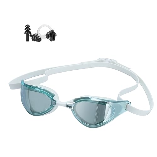 Focevi Schwimmbrille für Herren/Damen Anti-Beschlag Blendschutz UV-beständig/Erwachsene/Jugendliche/Männer,Profi Schwimmbrillen Brille von Focevi