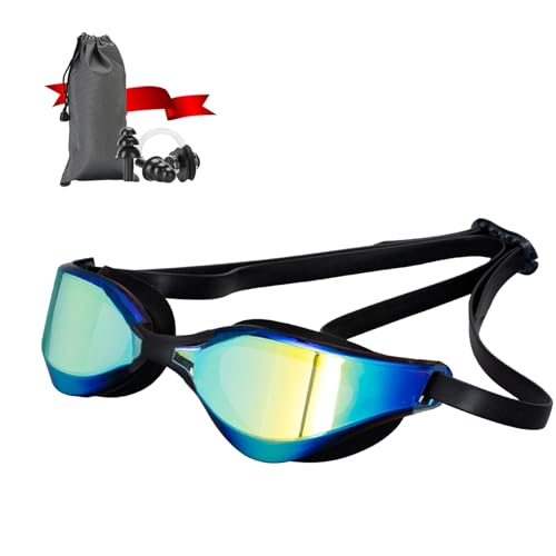 Focevi Schwimmbrille für Herren/Damen Anti-Beschlag Blendschutz UV-beständig/Erwachsene/Jugendliche/Männer,Profi Schwimmbrillen Brille von Focevi