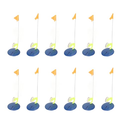 Fockety Eisfischen-Flagge, Tragbare Eisfischen-Spitze mit Angelrolle und Schnüren, Winter-Angelflagge, EIS-Angelrutenhalter, EIS-Angelschlitten, EIS-Angelausrüstung (6 Set) von Fockety