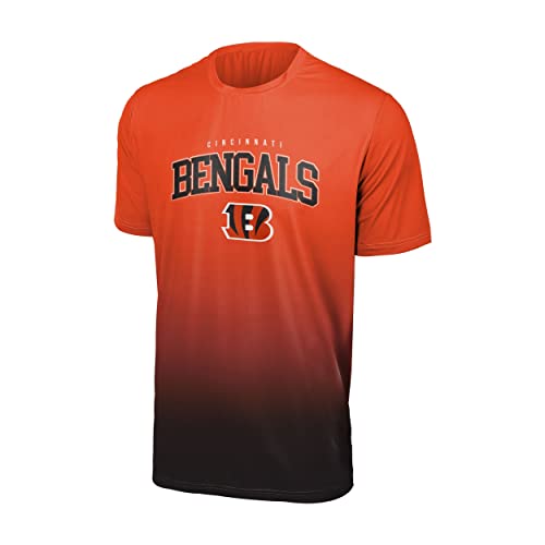 Foco Cincinnati Bengals NFL Gradient Mesh Jersey Short Sleeve Herren T-Shirt - L von Foco