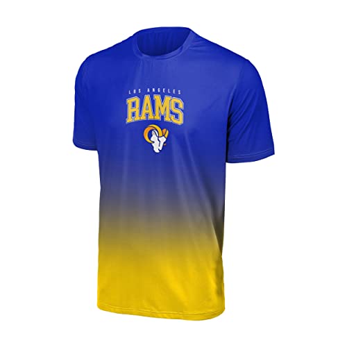Foco Los Angeles Rams NFL Gradient Mesh Jersey Short Sleeve Herren T-Shirt - M von Foco