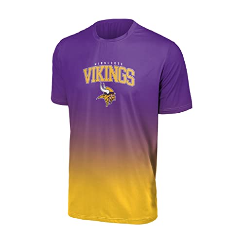 Foco Minnesota Vikings NFL Gradient Mesh Jersey Short Sleeve Herren T-Shirt - L von Foco