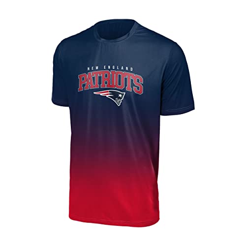Foco New England Patriots NFL Gradient Mesh Jersey Short Sleeve Herren T-Shirt - L von Foco