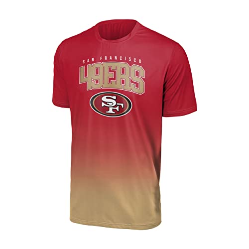 Foco San Francisco 49ers NFL Gradient Mesh Jersey Short Sleeve Herren T-Shirt - M von Foco
