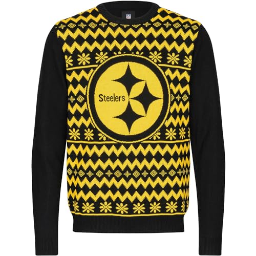 FOCO NFL Winter Sweater Strick Pullover Pittsburgh Steelers - M von FOCO