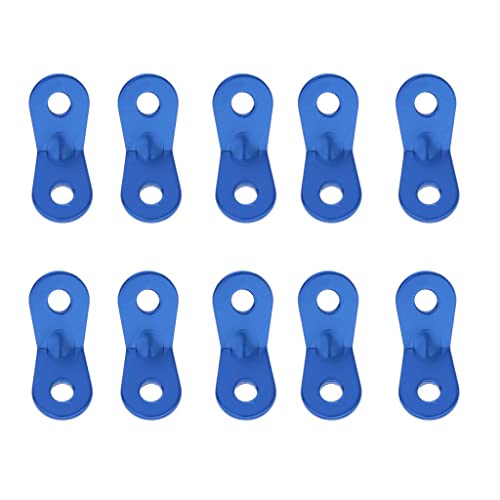 Folpus 10 Stück Zelt Guy Line Cord Spanner Läufer Camping Markise Seilspanner, Blau von Folpus