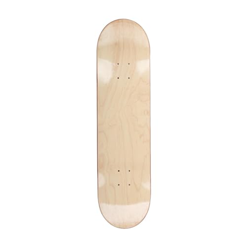 Folpus Blanko-Skateboard-Deck, kompaktes Kunstmalbrett, stabiles, unbemaltes Longboard, 31 x 8 Zoll, leichtes Deck für Kinder, Jungen und Mädchen, Nordöstlicher Ahorn von Folpus